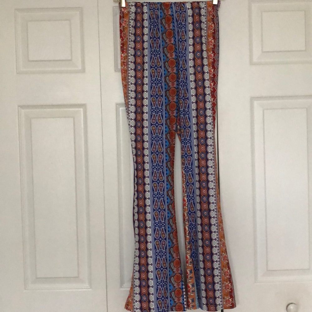 Multi-colored bell bottom